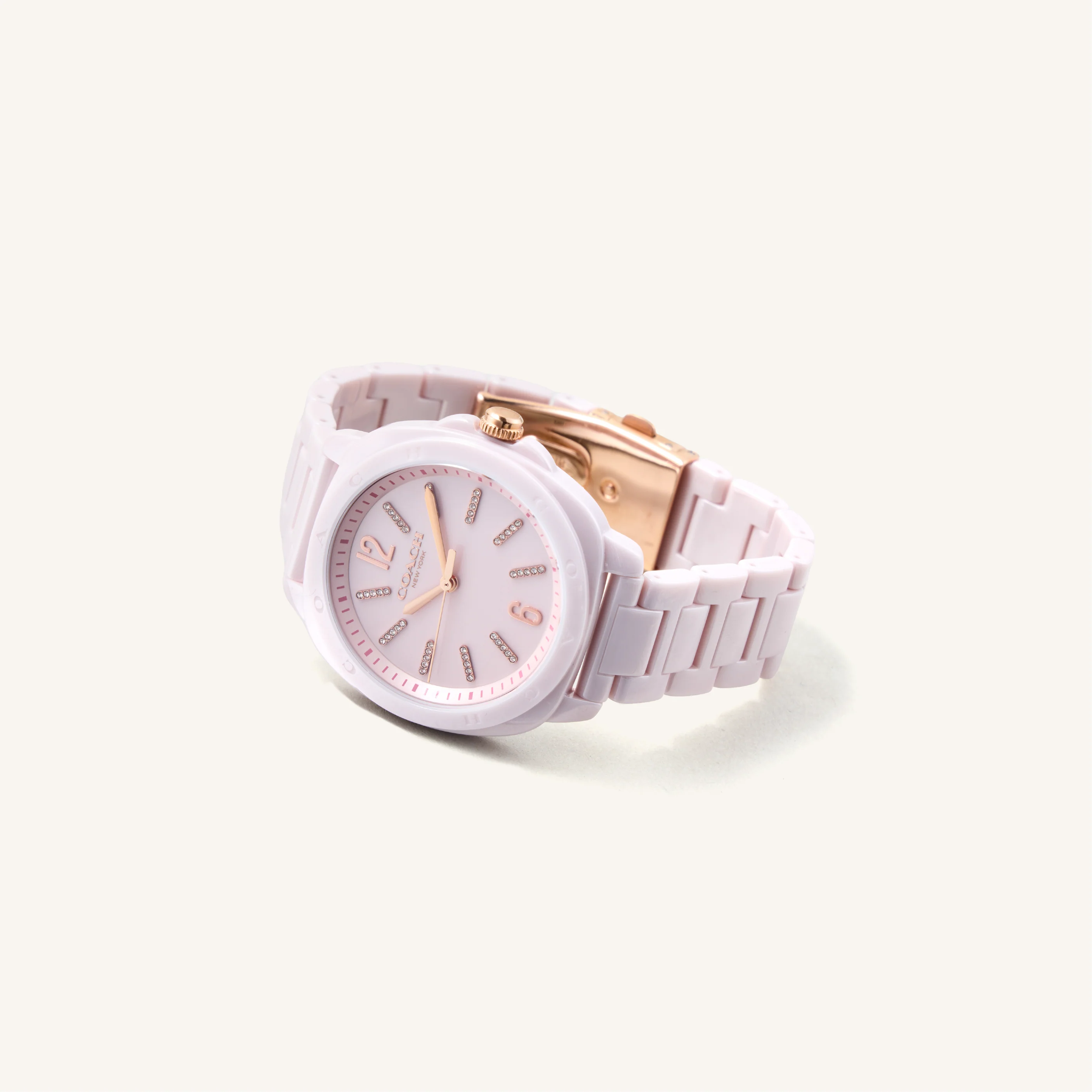 Coach Watch Kitt Pink & Crystal Markers 14504408 - Image 3