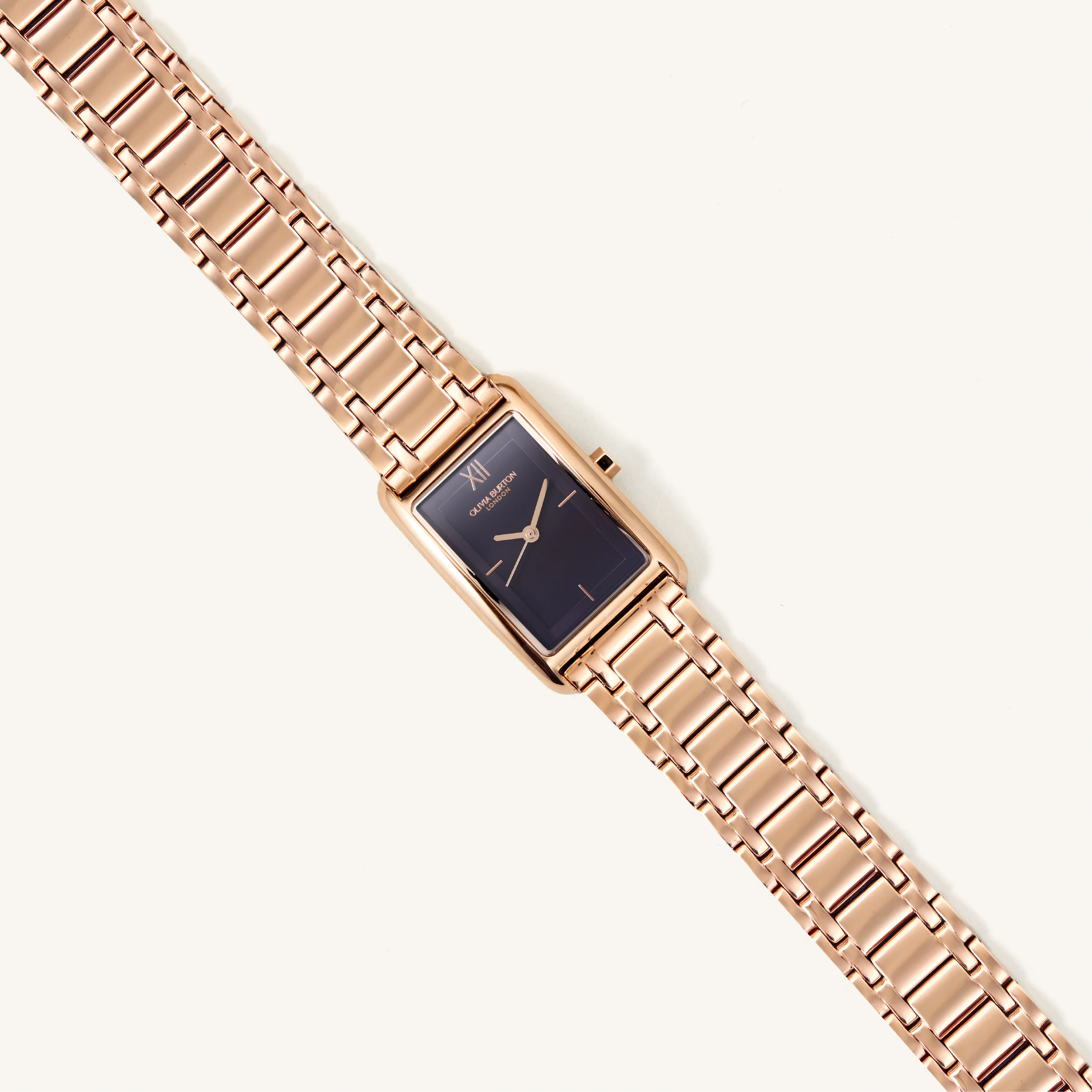 Olivia Burton Watch Grove Midnight Plum & Rose Gold Bracelet 24000196 - Image 2